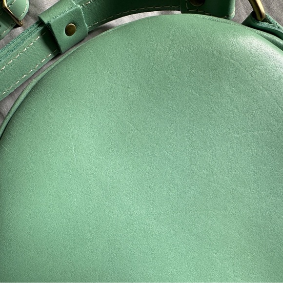 Portland Leather Goods PLG Small Circle Bag in Mint - Picture 4 of 5